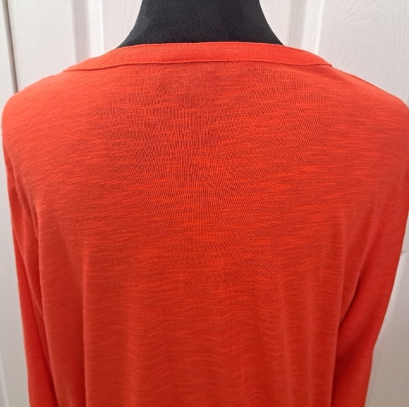 Style & Co Cherry Ted Crocheted Tunic With Tab Sleeves    Size XL - Picture 6 of 9